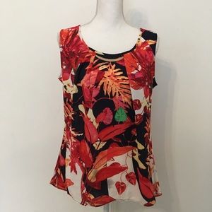 Milano tropical, flowy summer tank top